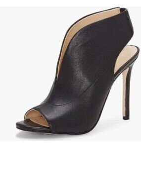 YDN Black Chic Slingback Peep Toe Stiletto High Heel Ankle Boots Cutout Sandals